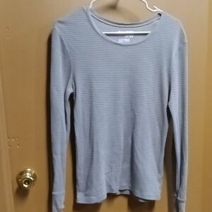 Danskin Now Light Gray Ribbed Active Tee